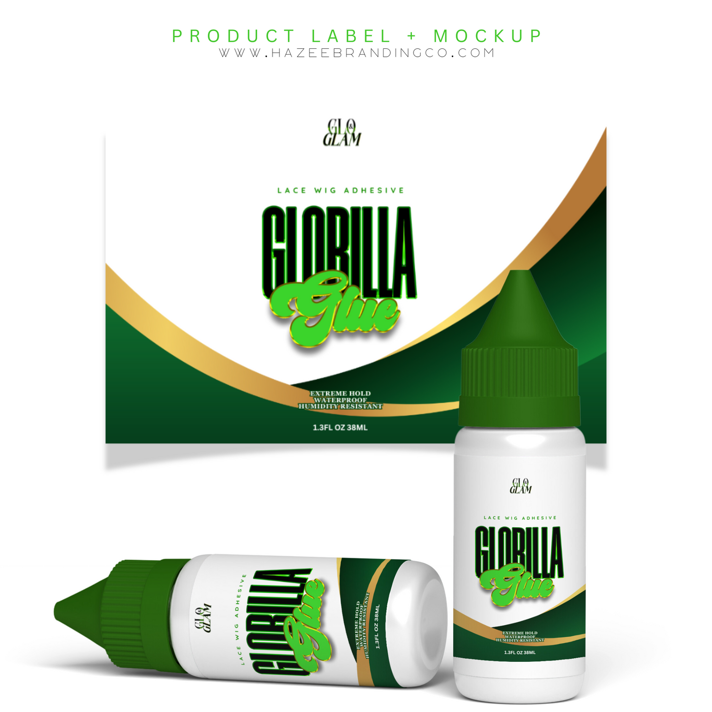 Product Label Design + Mockup