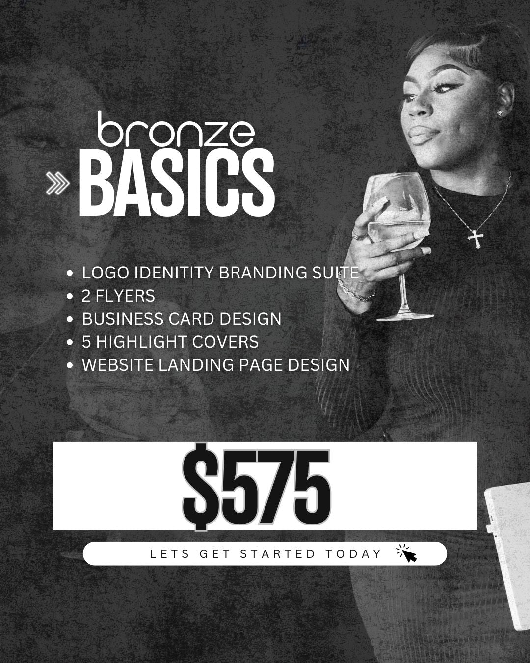 Bronze Basics package – Perfect for simple, foundational design needs.