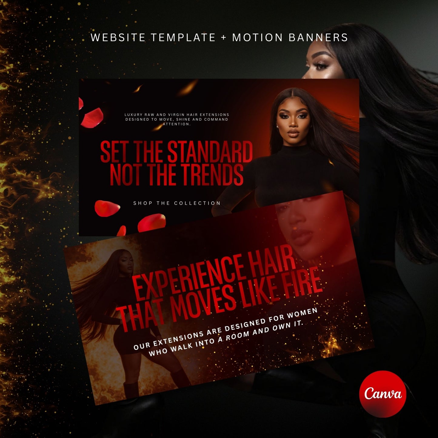 Hair Shopify or Wix Website - Fire & Desire