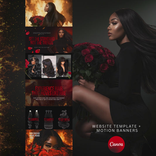 Hair Shopify or Wix Website - Fire & Desire