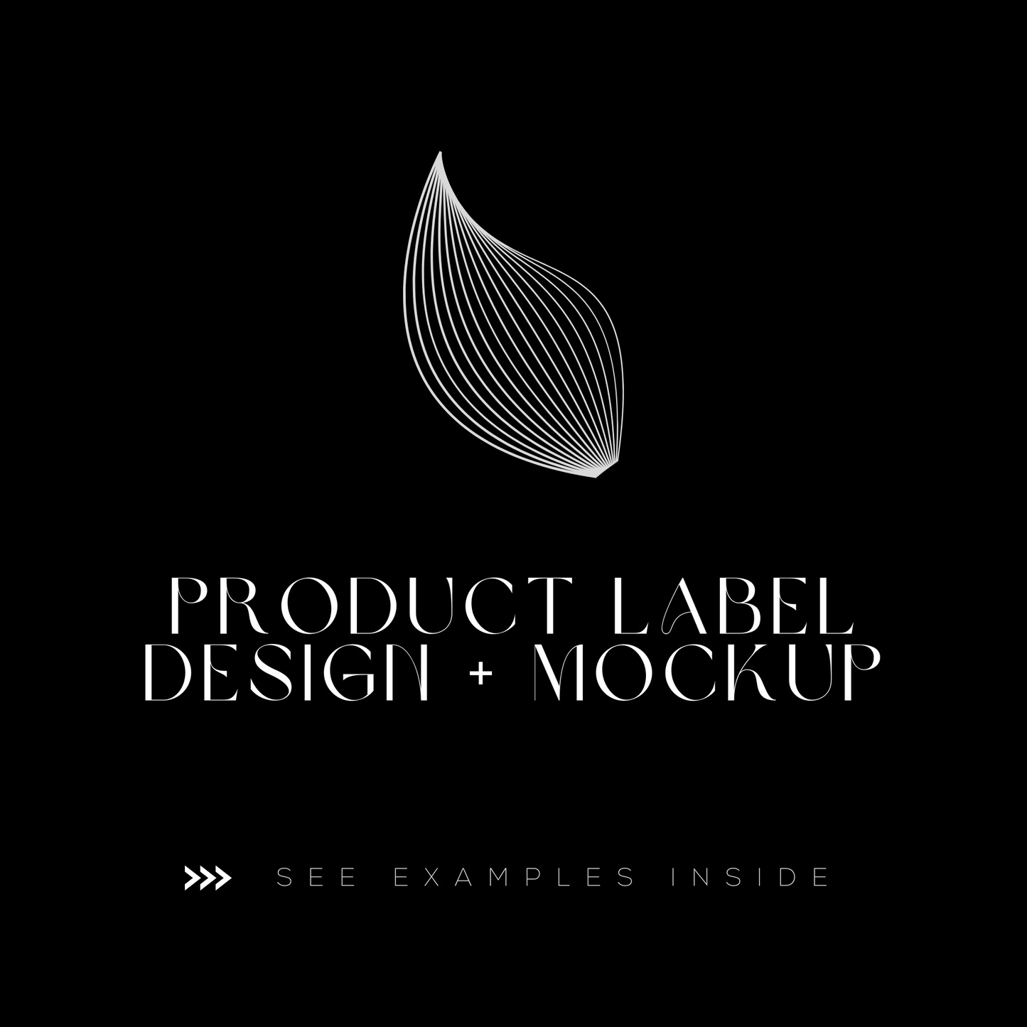 Product Label Design + Mockup